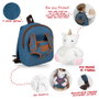 PERLETTI Mochila + Peluche Licorne Tiara 26cm - Sac à dos pour enfant avec doudou licorne, 26x21x8 cm