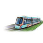 Smoby - Jouet Tranway Siemens - Reproduction 41 cm - Véhicule en Plastique - Jouet sans Piles - Pour Enfants à partir de 3 Ans