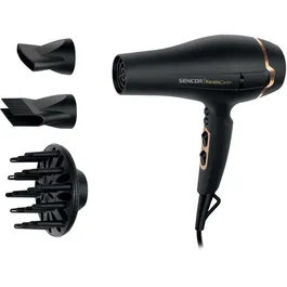 Sencor SHD 8275BK - Sèche-cheveux professionnel 2400W avec technologie KeratinCare+, fonction ionique, 3 températures et 2 vitesses