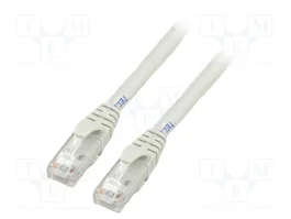 TELEGÄRTNER Câble Ethernet Cat 6 U/UTP RJ45 1m Gris
