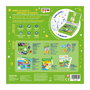 Imagiland Coffret Anniversaire 4 Ans avec Livre Projecteur, Mosaïques, Puzzle, Jeu de Mémoire et Stickers - Langue Espagnole