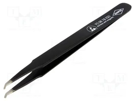 KNIPEX Pince à épiler ESD courbée à bec plat