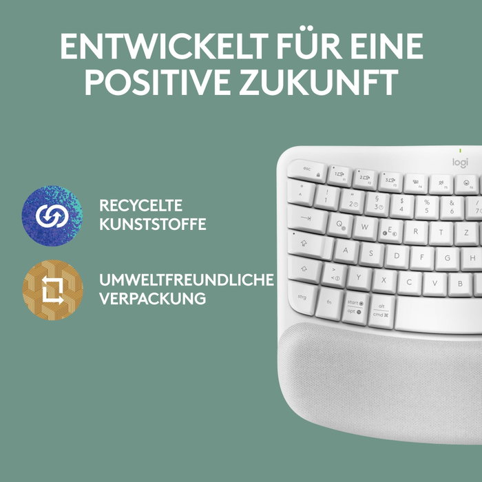 Logitech Keyboard Wave Keys for Mac White 920-012404