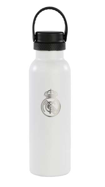 SAFTA Gourde Isotherme 600 ml Real Madrid 1ère Équipement 24/25 - Version Espagnole