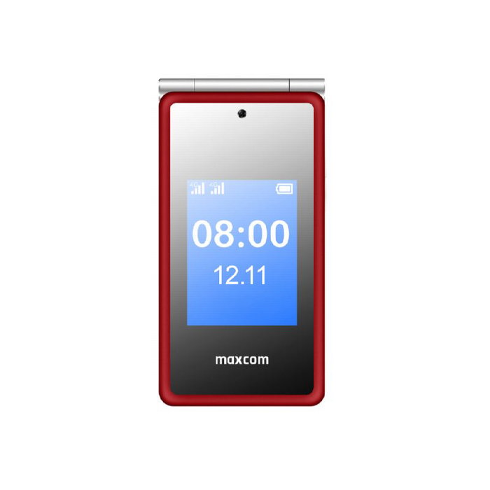 MAXCOM Téléphone mobile 4G avec double écran 3,5 + 2,4 pouces et SOS