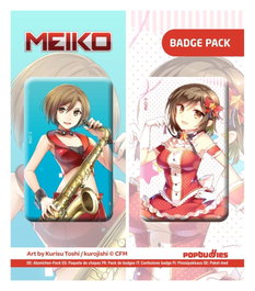 POPbuddies Vocaloid pack 2 badges Meiko (Art by Kurisu Toshi / kurojishi) inevitable