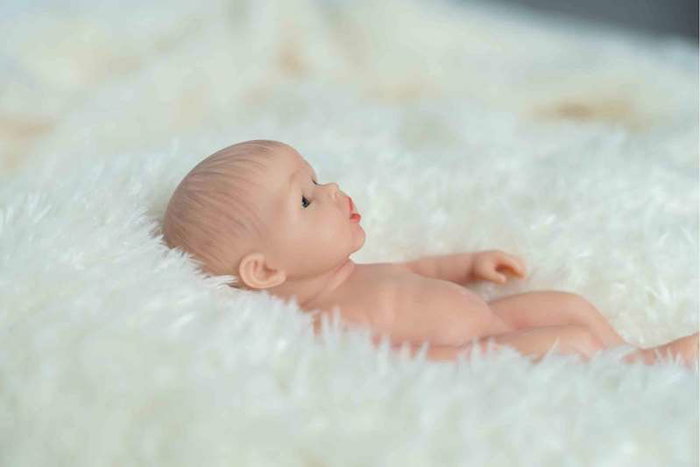 Muñecas Arias Muñeca Real Reborn Arias Alina 22 cm, Corps Silicone, Fille