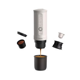 Cafetière Portable Outin OUTINWHITE Blanc Acier inoxydable 50 ml 80 ml