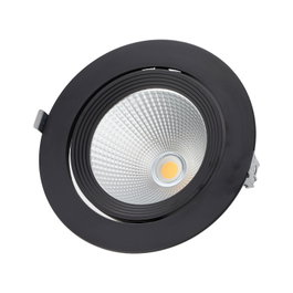 Spot Downlight LED 40W 4000Lm 4200ºK Orientable UGR17 Noir
