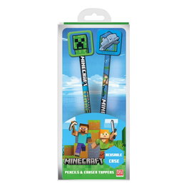 Pyramid International Minecraft pack 2 crayons avec Topper