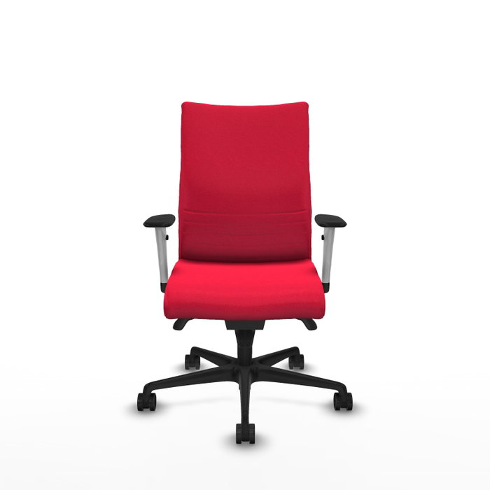 Piqueras Y Crespo Chaise Albacete confidente, mécanisme synchrone, tissu rouge