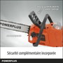 Dual Power Tronçonneuse à Batterie POWDPG7576 40V - Guide 350 mm