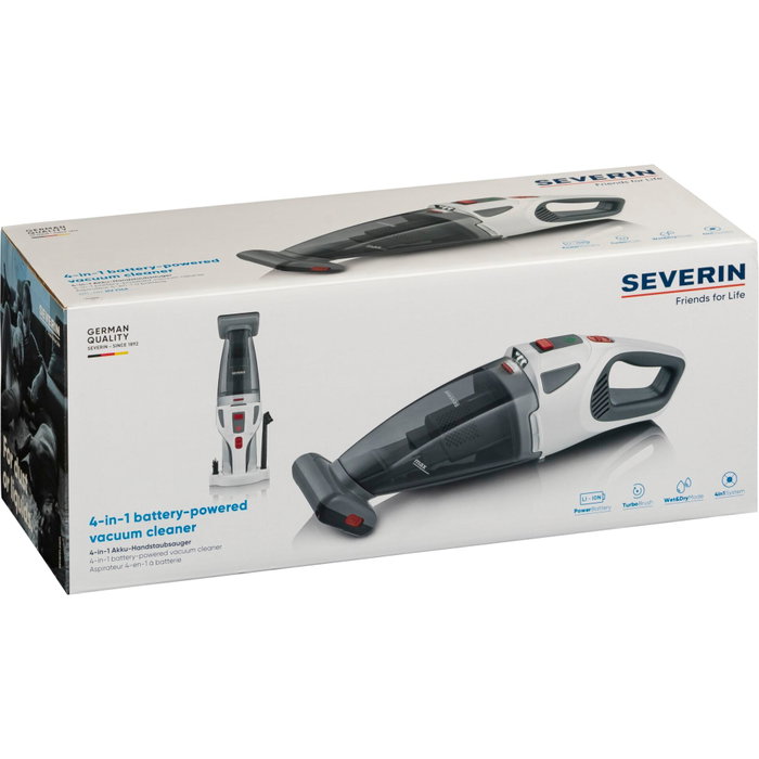 Severin HV 7146 S'Power Wet&Dry Aspirateur à main sans fil avec Turbo Brosse Severin HV 7146 S'Power Wet&Dry Aspirateur à main sans fil avec Turbo Brosse