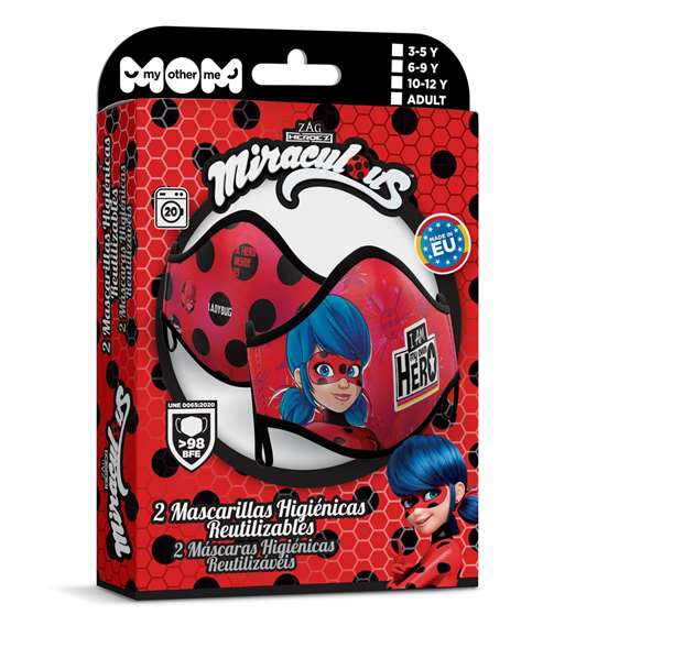 My Other Me Ladybug Premium - Masque hygiénique réutilisable pour enfants 7-9 ans My Other Me Ladybug Premium - Masque hygiénique réutilisable pour enfants 7-9 ans