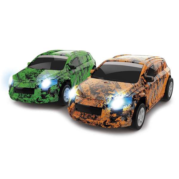Ninco Goal Cars Supercup - Stade de football avec 2 voitures télécommandées et lumières - Jouet pour enfants et adultes - 50 x 70 cm