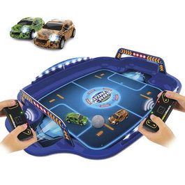 Ninco Goal Cars Supercup - Stade de football avec 2 voitures télécommandées et lumières - Jouet pour enfants et adultes - 50 x 70 cm