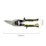 WOLFPACK LINEA PROFESIONAL Tijera de tôlerie pour coupe droite 250 mm