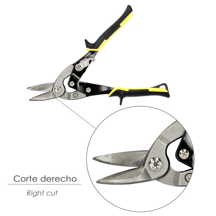 WOLFPACK LINEA PROFESIONAL Tijera de tôlerie pour coupe droite 250 mm WOLFPACK LINEA PROFESIONAL Tijera de tôlerie pour coupe droite 250 mm