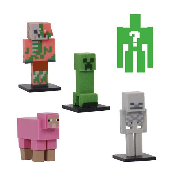 Bizak Toppeez Figure Minecraft Édition spéciale - Pack de 5 figurines de 5 cm - Modèles assortis - Version espagnole Bizak Toppeez Figure Minecraft Édition spéciale - Pack de 5 figurines de 5 cm - Modèles assortis - Version espagnole