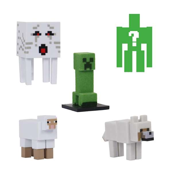 Bizak Toppeez Figure Minecraft Édition spéciale - Pack de 5 figurines de 5 cm - Modèles assortis - Version espagnole Bizak Toppeez Figure Minecraft Édition spéciale - Pack de 5 figurines de 5 cm - Modèles assortis - Version espagnole