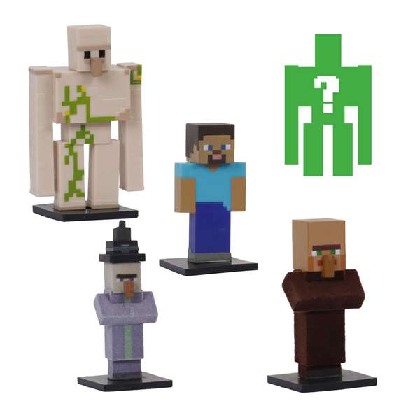 Bizak Toppeez Figure Minecraft Édition spéciale - Pack de 5 figurines de 5 cm - Modèles assortis - Version espagnole Bizak Toppeez Figure Minecraft Édition spéciale - Pack de 5 figurines de 5 cm - Modèles assortis - Version espagnole