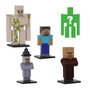 Bizak Toppeez Figure Minecraft Édition spéciale - Pack de 5 figurines de 5 cm - Modèles assortis - Version espagnole