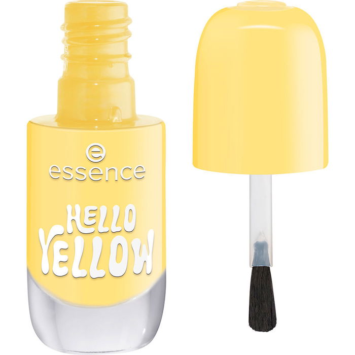 Essence - Vernis à ongles gel n°41 Hello Yellow 8 ml - Vernis gel longue tenue sans lampe UV, brillance intense jusqu'à 10 jours, application facile