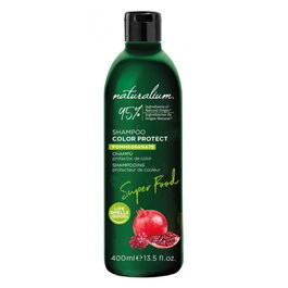 Naturalium Shampoo Protecteur de Couleur à la Grenade 400 mL - Sans SLS, pour Cheveux Colorés ou Mèches - Nettoie, Nutrit et Redonne Éclat