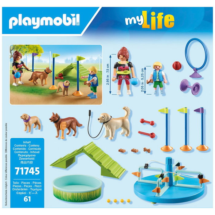 Playmobil Aire de jeux pour chiens My Life 71745