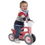Chicos Correpasillos Mini Custom - Motocyclette d'apprentissage à 4 roues pour bébé 10-36 mois - Stable, léger et sécuritaire - Pour intérieur et extérieur - Coloris Corail