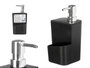 KINVARA Distributeur et support d'éponge noir 650ml