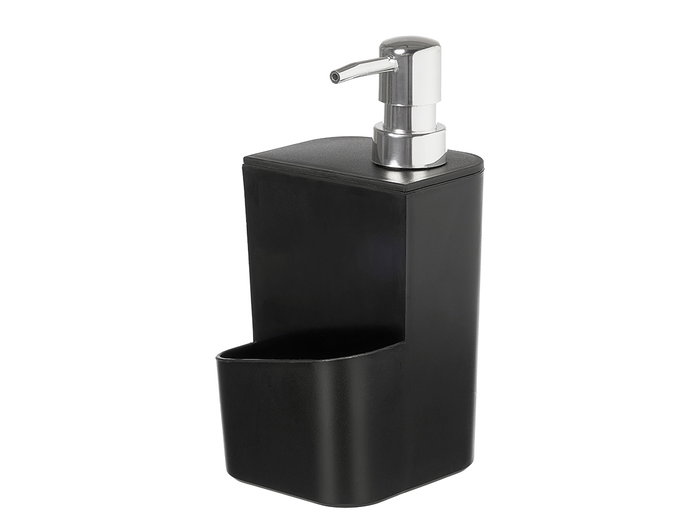 KINVARA Distributeur et support d'éponge noir 650ml