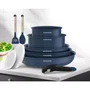 Arthur Martin Batterie de cuisine 10 pièces en aluminium avec poignées amovibles