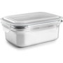 Ibili Boîte à lunch 669308 Argenté Acier inoxydable Rectangulaire 800 ml