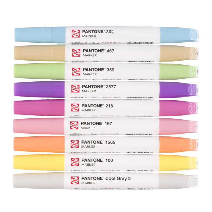 Talens | Pantone Set de 9 Marqueurs Pastel
