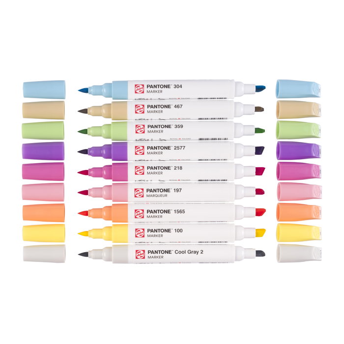 Talens | Pantone Set de 9 Marqueurs Pastel