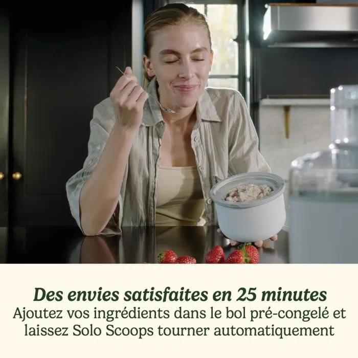 Cuisinart Sorbetière ICEM10E - Blanc, 475 ml, 12 W, Prépare glaces et sorbets en 25 min, Facile à nettoyer