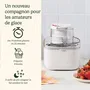 Cuisinart Sorbetière ICEM10E - Blanc, 475 ml, 12 W, Prépare glaces et sorbets en 25 min, Facile à nettoyer
