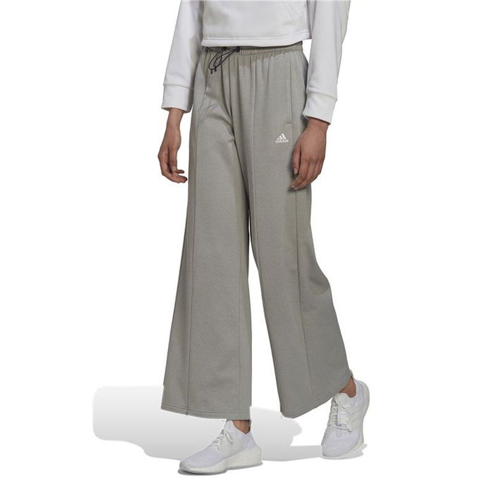 Pantalon de sport long Adidas Aeroready Beige Femme