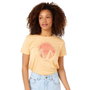 T-shirt à manches courtes femme Rip Curl Re-Entry Crew Neck Beige