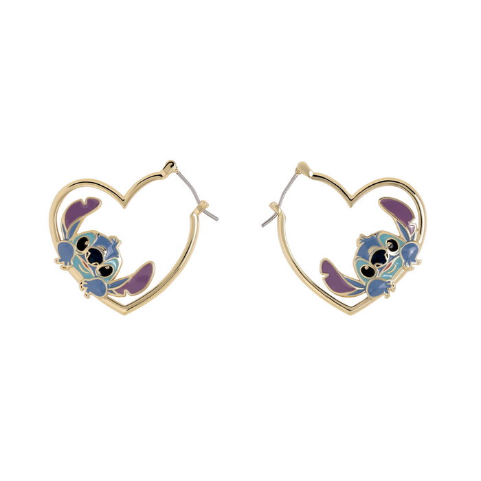 PEERS HARDY Boucles d'oreilles Disney Stitch en forme de cœur avec le personnage emblématique - Bijou fantaisie PEERS HARDY Boucles d'oreilles Disney Stitch en forme de cœur avec le personnage emblématique - Bijou fantaisie