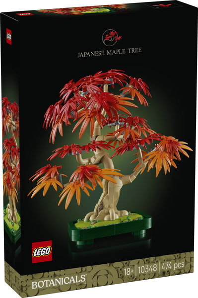 Lego Bonsaï de Arce Rouge Japonais Set de Construction Botanicals 474 Pièces Décoration Maison Bureau