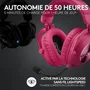 Logitech G Casque Gamer Sans Fil PRO X 2 LIGHTSPEED avec Technologie Bluetooth et Lightspeed - Rose