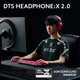 Logitech 981-001275 Casque Gaming G Pro X 2 Lightspeed Sans Fil avec Micro Détachable - Magenta