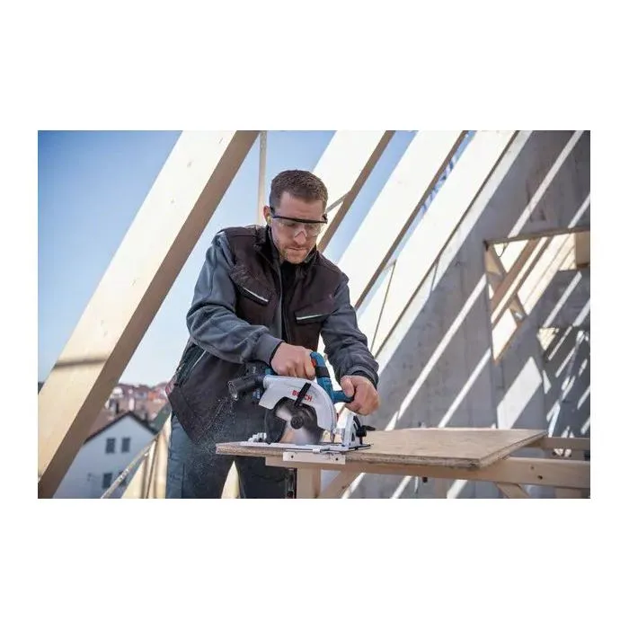 Bosch Professional Scie circulaire sans fil GKS 18V-57-2 (06016C1202) - Avec 2 batteries ProCORE 18V 5.5Ah, chargeur GAL1880 CV et coffret L-BOXX