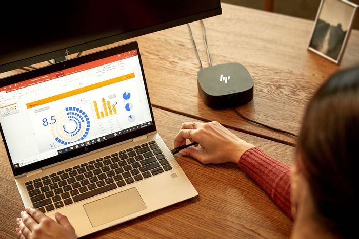 HP Station d'accueil universelle USB-C/A G2 - Dock compact pour PC portables HP, Apple, Dell, Lenovo avec ports USB-C et USB-A (optimisé DisplayLink)