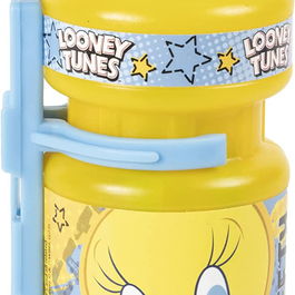 Licensing I172 CZ10968 Bouteille 350 mL + Porte-Bouteille Velo Enfant Looney Tunes Tweety et Sylvester