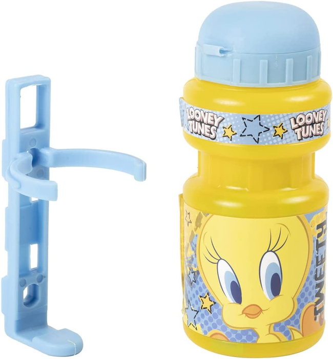 Licensing I172 CZ10968 Bouteille 350 mL + Porte-Bouteille Velo Enfant Looney Tunes Tweety et Sylvester