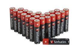 Verbatim AAA-LR03 - Lot de 24 Piles AAA Alcalines Micro 1,5V 1300 mAh - Pour Appareils Électroniques