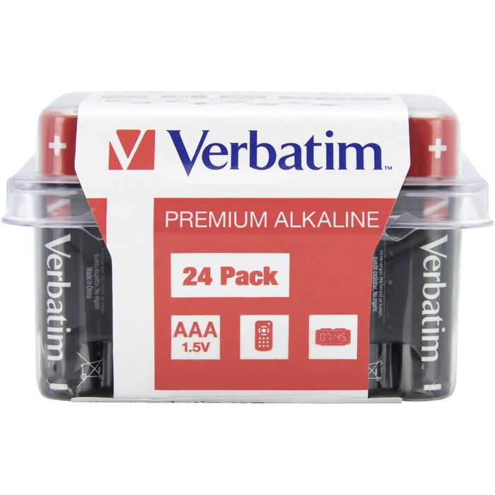 Verbatim Lot de 24 piles AAA-LR03 Micro 1,5V